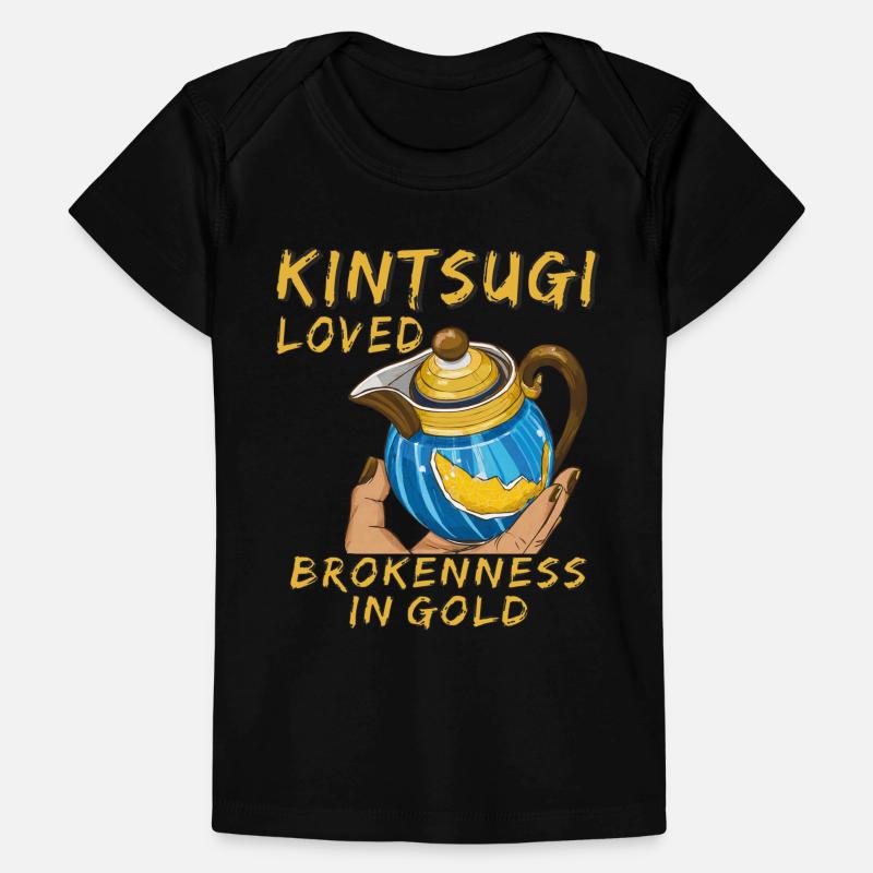KINTSUGI AIMAIT LA BRISURE EN OR T-shirt Premium bébé bio