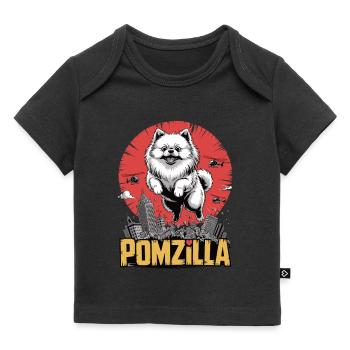 Pomzilla – Flausch, Panik, Weltuntergang - Baby Premium Organic T-Shirt - Schwarz - Vorne