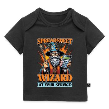 Accounting Spreadsheet Wizard Bookkeeper Auditor - Baby Premium Organic T-shirt - black - Front