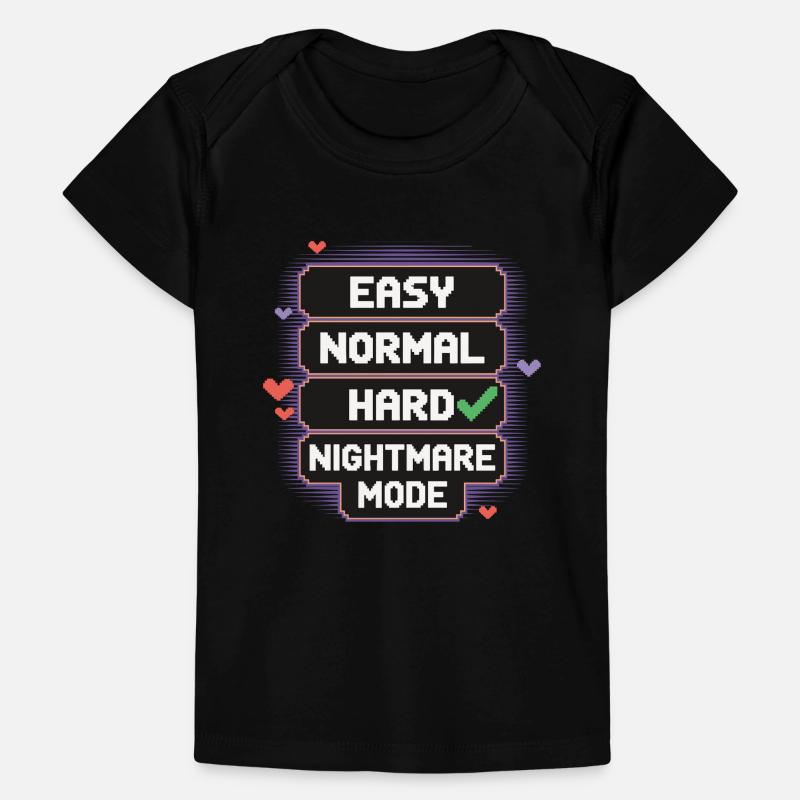 Select Difficulty: Life – Nightmare Mode 8Bit Baby Premium Organic T-Shirt