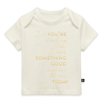 si vous lisez ceci, quelque chose de bien - T-shirt Premium bébé bio - marine foncé - Devant