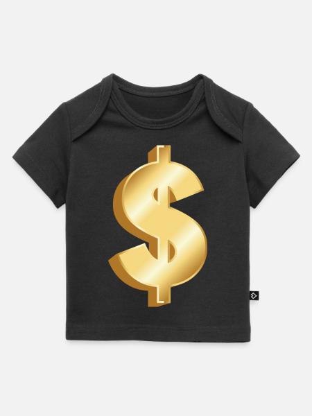 Dollar - Baby Premium Organic T-Shirt - Schwarz