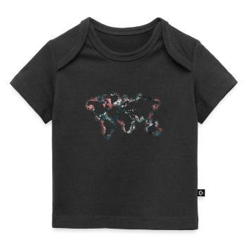 carte du monde - T-shirt Premium bébé bio - noir - Devant