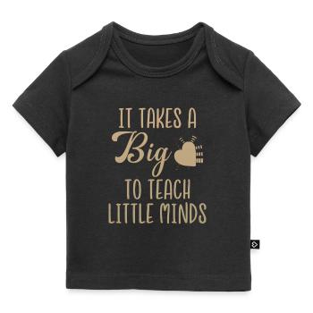 It takes a big heart - Baby Premium Organic T-shirt - black - Front