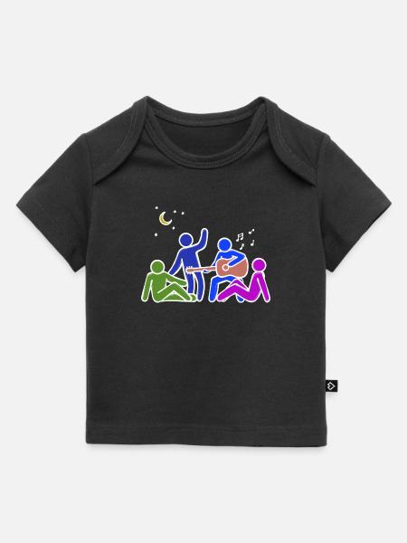Freundschaft Buddy Beste Freunde - Baby Premium Organic T-Shirt - Schwarz