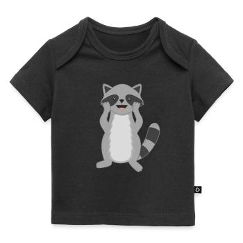 Ratons laveurs - T-shirt Premium bébé bio - noir - Devant