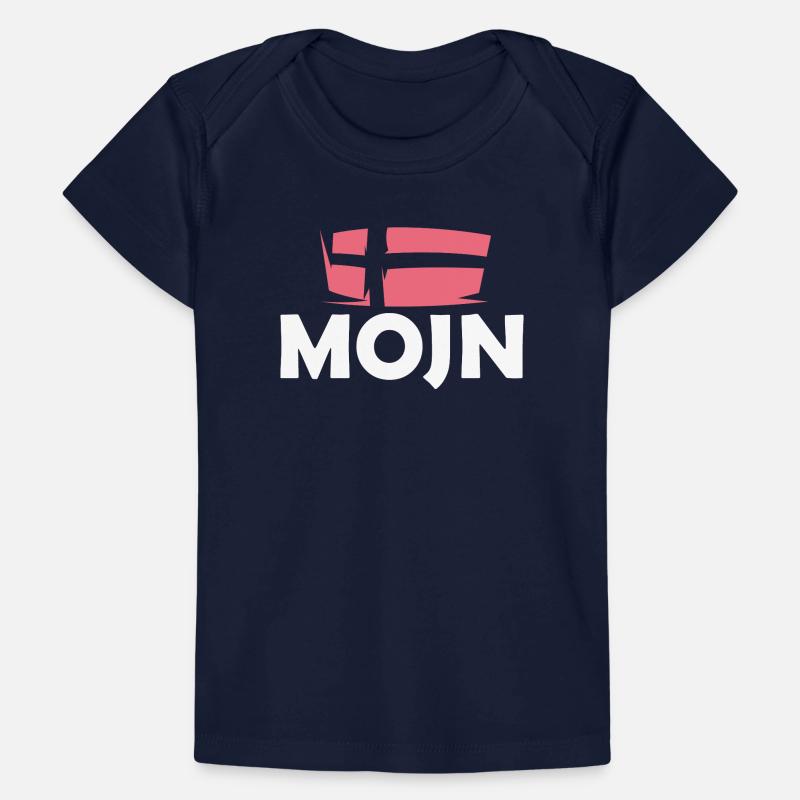 dansk Danemark Symbole Drapeau Drapeau Logo Graphique T-shirt Premium bébé bio