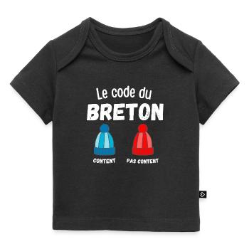 bretagne, bretagne humour, je suis Breton - T-shirt Premium bébé bio - noir - Devant