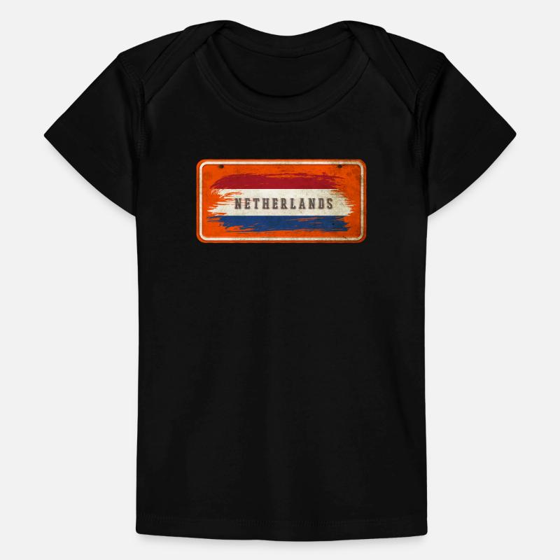 signe de drapeau vintage pays-bas T-shirt Premium bébé bio