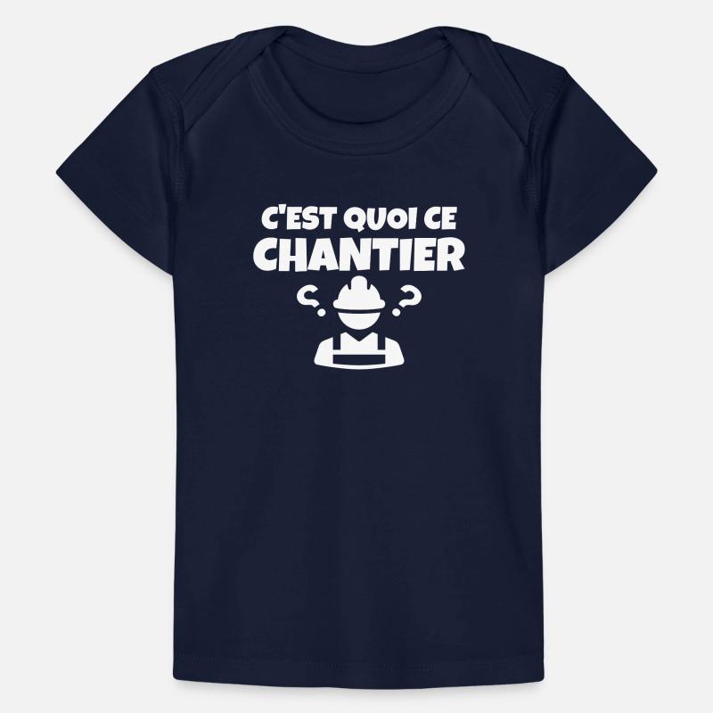 chantier, chef de chantier, construction T-shirt Premium bébé bio