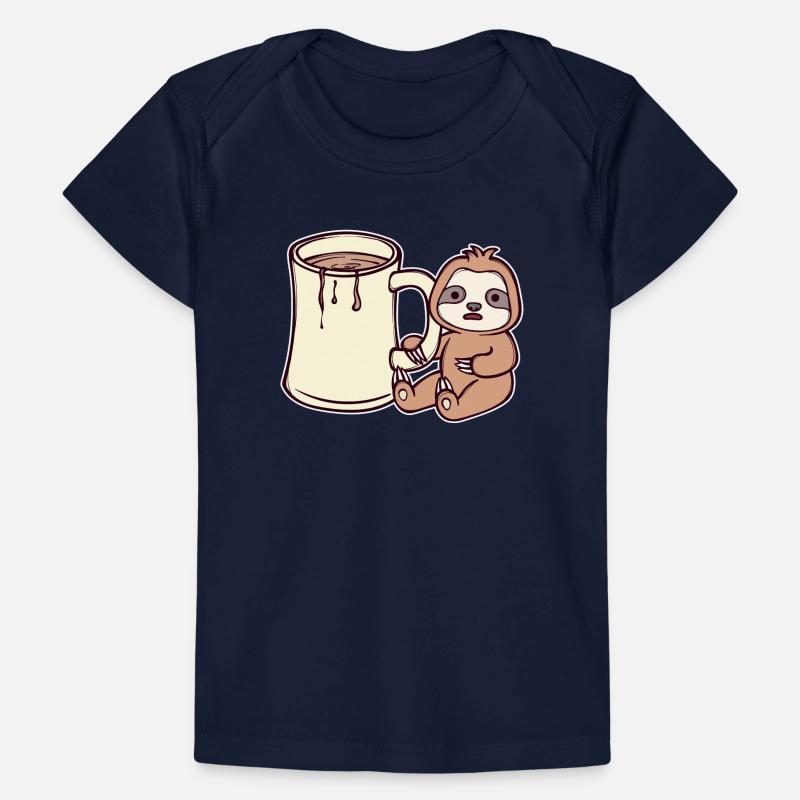 Faul Langsam Vegetarier Säugetier Faultier Tier Baby Premium Organic T-Shirt