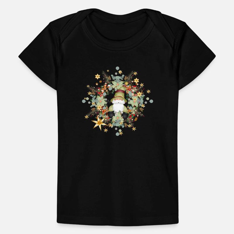 elfe mignon dans le contexte de Noël T-shirt Premium bébé bio
