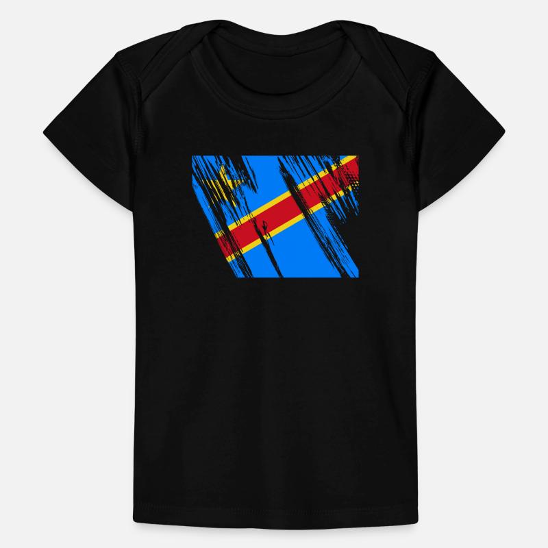 Drapeau du Congo T-shirt Premium bébé bio