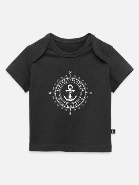 Heimathafen Norddeich - Baby Premium Organic T-Shirt - Schwarz
