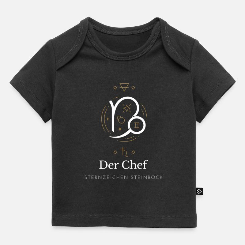 Der Chef - Sternzeichen Steinbock - Baby Premium Organic T-Shirt - Schwarz