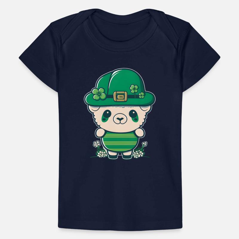 Sharp avec un chapeau vert et des trèfles T-shirt Premium bébé bio