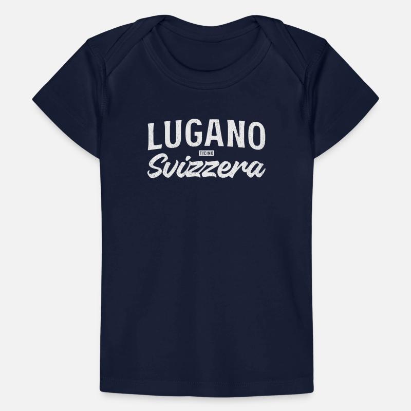 Lugano Svizzera Vintage Script Baby Premium Organic T-shirt