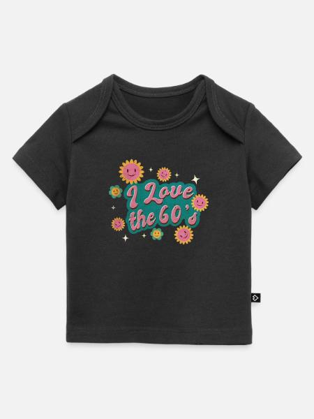 Ich liebe die 60er Jahre - Baby Premium Organic T-Shirt - Schwarz