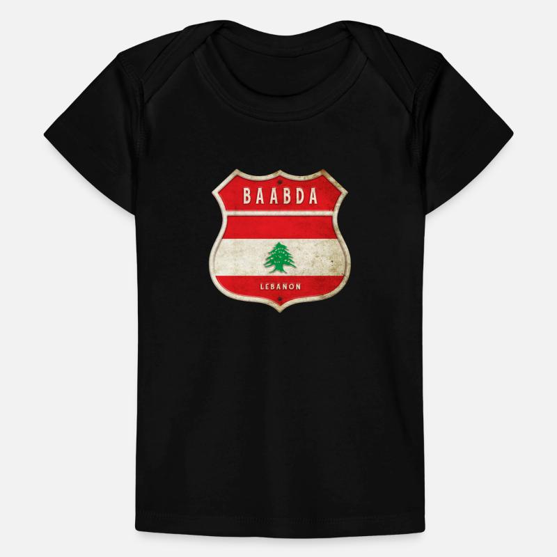 Baabda Libanon Wappen Flaggen Design Baby Premium Organic T-Shirt