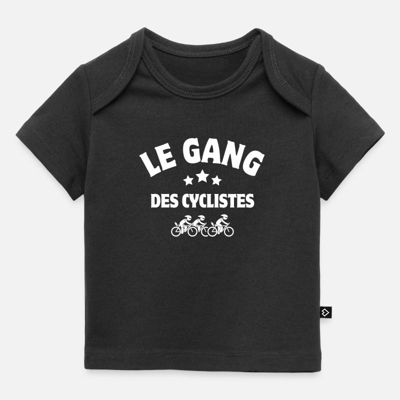 cycliste, cyclisme, vélo, bicyclette - T-shirt Premium bébé bio - noir