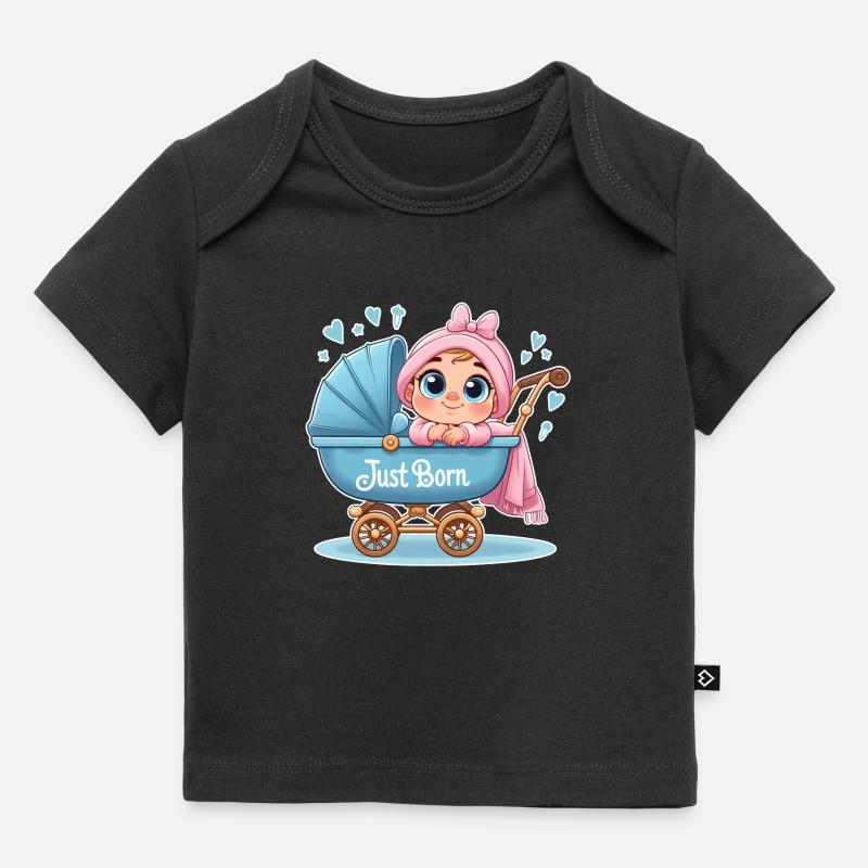 Just Born - T-shirt Premium bébé bio - noir