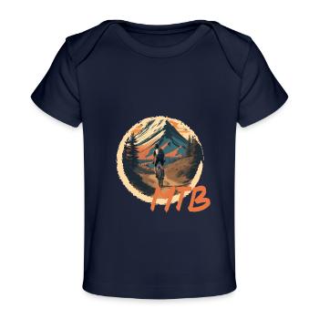 Mountainbike - Baby Premium Organic T-Shirt - Dunkelnavy - Vorne