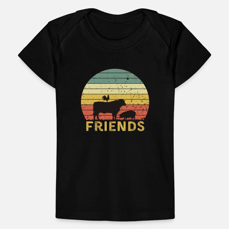 Conception d’amitié d’animaux de basse-cour T-shirt Premium bébé bio