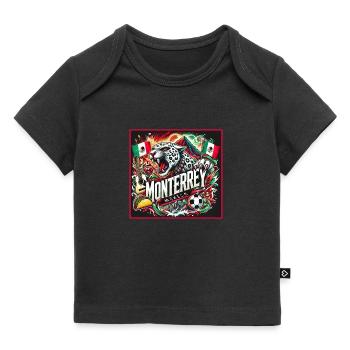 Monterrey Mexiko Städte Design - Baby Premium Organic T-Shirt - Schwarz - Vorne