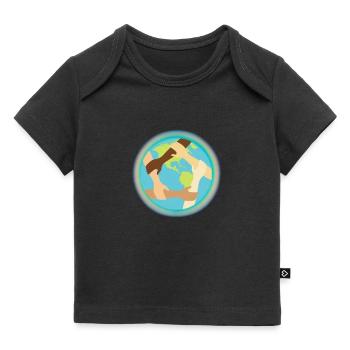 Unité mondiale et entraide - T-shirt Premium bébé bio - noir - Devant