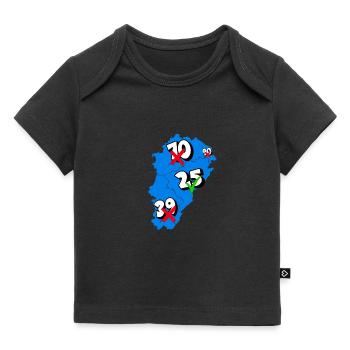 Région franche comté - T-shirt Premium bébé bio - noir - Devant