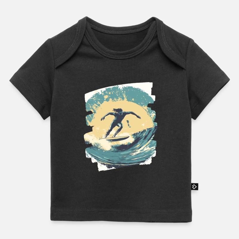 Surfeur - T-shirt Premium bébé bio - noir