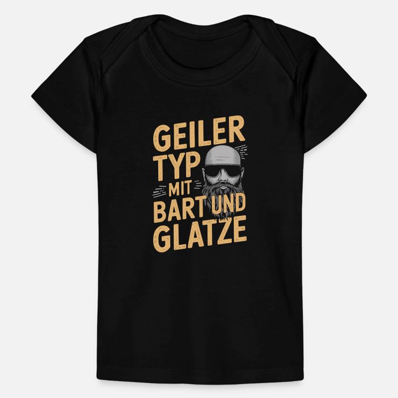 guy with beard & bald head beard wearer Baby Premium Organic T-shirt