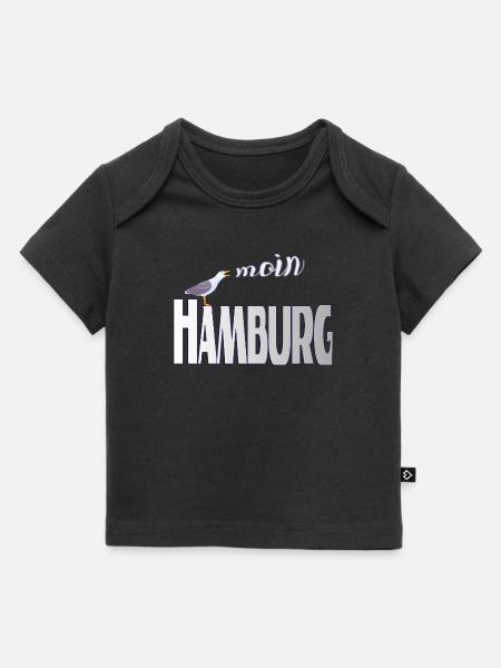Hamburg Möwe & Moin Design - Baby Premium Organic T-Shirt - Schwarz