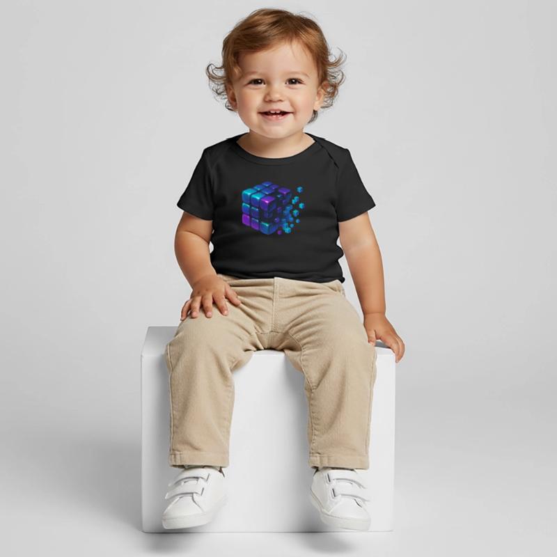 Digital Cube Explosion Baby Premium Organic T-Shirt