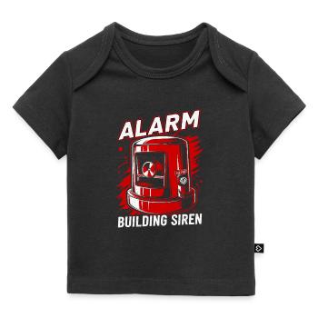 Sirène – Alarme - T-shirt Premium bébé bio - noir - Devant