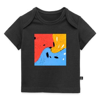 Crazy colors - Baby Premium Organic T-shirt - black - Front
