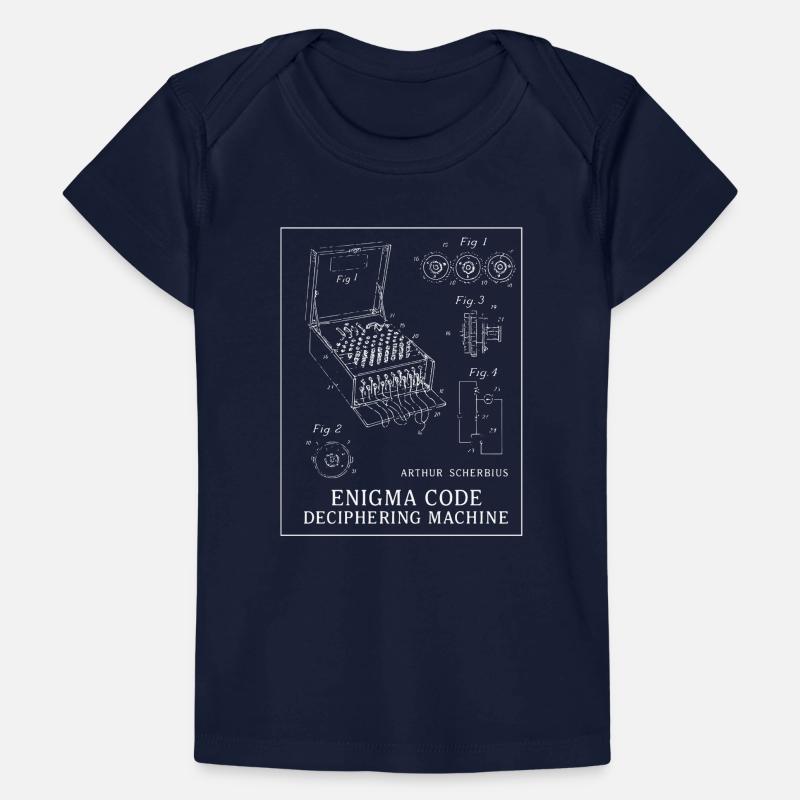 Enigma Code Deciphering Machine Illustration Baby Premium Organic T-shirt