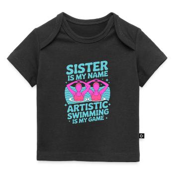 Synchronschwimmen Kunstschwimmen Wassersport - Baby Premium Organic T-Shirt - Schwarz - Vorne