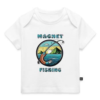 MAGNET FISHING - Baby Premium Organic T-Shirt - Dunkelnavy - Vorne