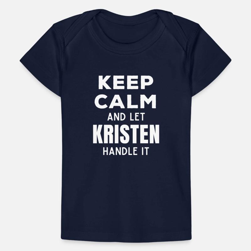 Keep Calm Lass Kristen das regeln Lustiger Spruch Baby Premium Organic T-Shirt