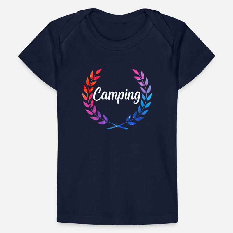 Camping Farblaurel Script Baby Premium Organic T-Shirt