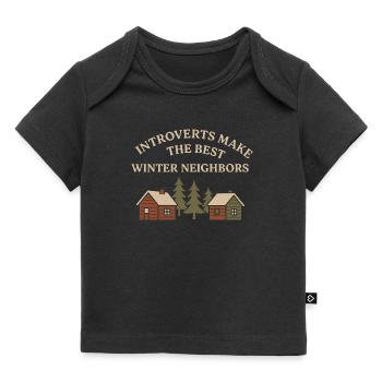 Cabincore Saison hivernale douillette pour prendre soin de soi - T-shirt Premium bébé bio - noir - Devant
