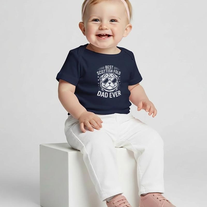Cadeau Fold écossais Chats pliants écossais T-shirt Premium bébé bio