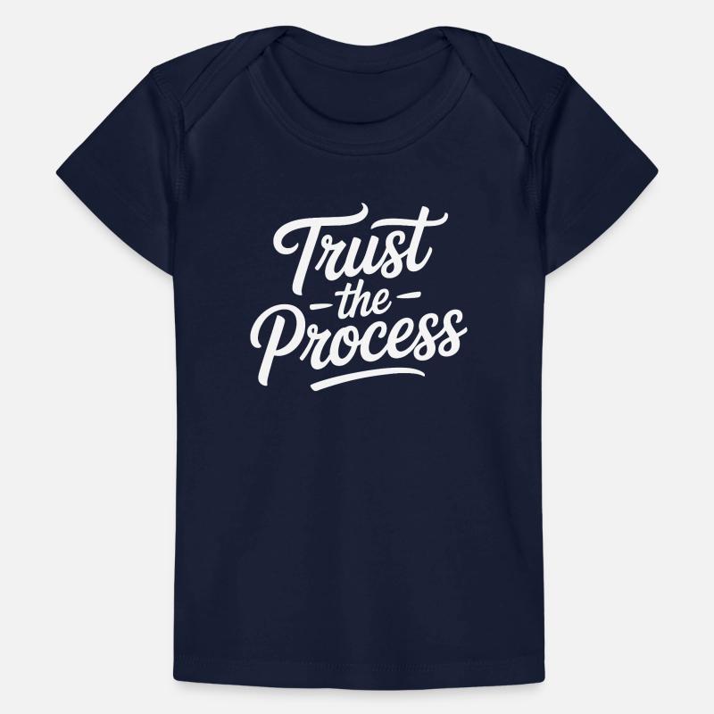 Typographie du script Trust the Process T-shirt Premium bébé bio