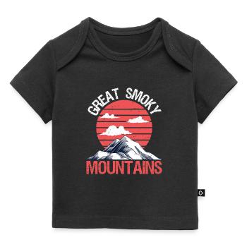 Grandes Montagnes Fumantes - T-shirt Premium bébé bio - noir - Devant