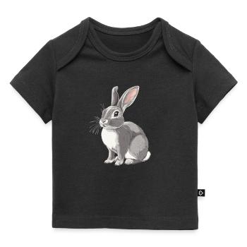 Hasen Hase - Baby Premium Organic T-Shirt - Schwarz - Vorne