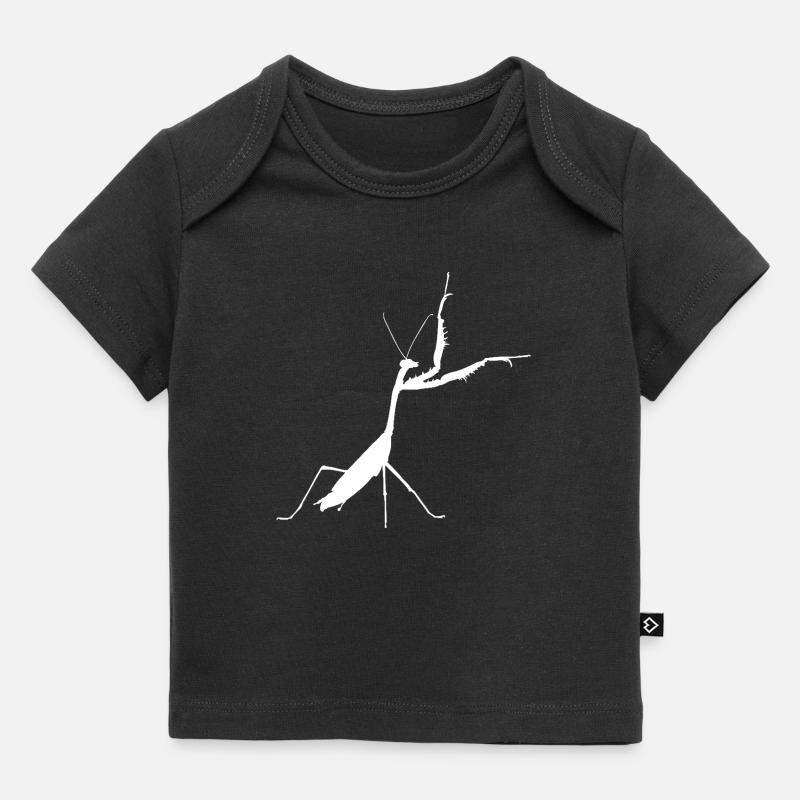Mante religieuse blanche - T-shirt Premium bébé bio - noir