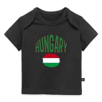 Hongrie - T-shirt Premium bébé bio - noir - Devant