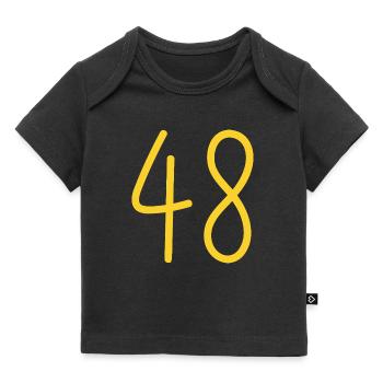 48 - Baby Premium Organic T-Shirt - Schwarz - Vorne