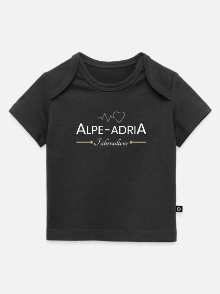 Alpe Adria Fahrradtour - Baby Premium Organic T-Shirt - Schwarz